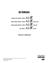 Yamaha AI8-AD8 Kullanım kılavuzu