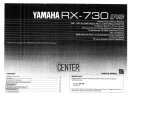 Yamaha RX-730 El kitabı