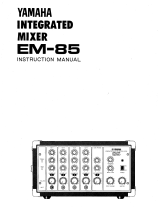 Yamaha EM-85 El kitabı