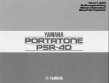 Yamaha PSR-40 El kitabı