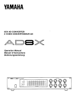 Yamaha AD8X El kitabı
