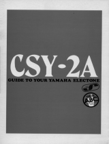 Yamaha CSY-2A El kitabı