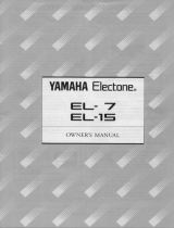 Yamaha EL-15 El kitabı