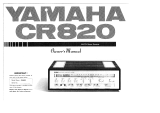 Yamaha CR-820 El kitabı