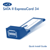 LaCie SATA II EXPRESSCARD 34 Kullanım kılavuzu