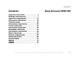 Sony Ericsson HCB-700 Kullanım kılavuzu