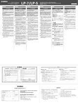 Yamaha LP-7/LP-5 Kullanım kılavuzu