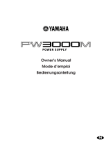 Yamaha PW3000M Kullanım kılavuzu