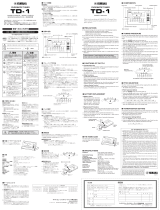 Yamaha TD-1 El kitabı