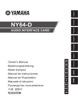 Yamaha NY64-D El kitabı