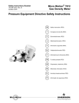 Micro Motion Pressure Equipment Directive - Model 7812 El kitabı