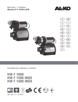 AL-KO HWF 1400 Inox mit 5 Laufrädern, 6000 L/h, Kullanım kılavuzu