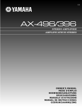 Yamaha AX-496/396 Kullanım kılavuzu