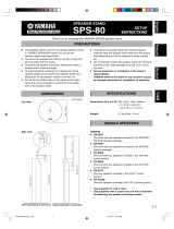 Yamaha SPS-80 El kitabı