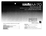 Yamaha M-70 El kitabı