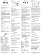 Yamaha TD-2 Kullanım kılavuzu