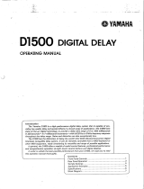 Yamaha D1500 El kitabı