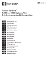 Medtronic Puritan BennettTM Re/X800 and D/X800 Expiratory Filter/Drain System 800 Series Ventilators Kullanma talimatları