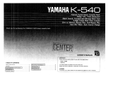 Yamaha K-540 El kitabı