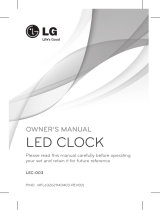 LG LEC-003 Kullanım kılavuzu