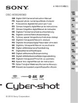 Sony Série cyber shot dsc w350b Kullanım kılavuzu