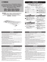 Yamaha MXL-32AF El kitabı