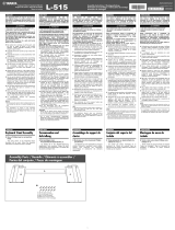 Yamaha L-515 Assembly Instructions