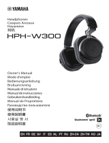 Yamaha HPH-W300 El kitabı