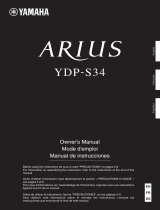 Yamaha Arius YDP-S34 El kitabı
