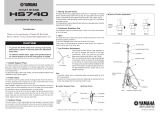 Yamaha HS740 Kullanım kılavuzu