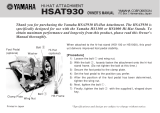 Yamaha HSAT930 Kullanım kılavuzu