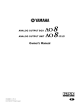 Yamaha AO8-DA8 Kullanım kılavuzu