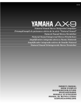 Yamaha AX-9 Kullanım kılavuzu
