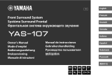 Yamaha YAS-107 Black Kullanım kılavuzu
