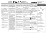 Yamaha lw-15 Kullanım kılavuzu