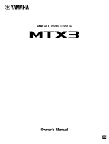 Yamaha MTX3 El kitabı