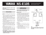 Yamaha NS-E105 Kullanım kılavuzu