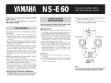 Yamaha NS-E60 Kullanım kılavuzu