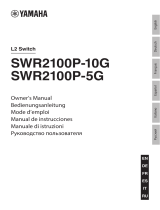 Yamaha SWR2100P-10G El kitabı