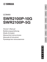 Yamaha SWR2100P-5G El kitabı