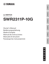 Yamaha SWR2311P-10G El kitabı