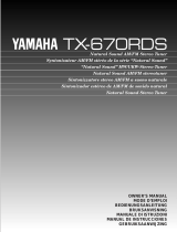 Yamaha TX-670RDS Kullanım kılavuzu