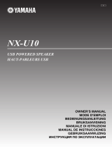 Yamaha NX-U10 El kitabı