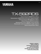 Yamaha TX-592RDS El kitabı