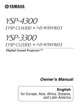 Yamaha YSP-3300 El kitabı