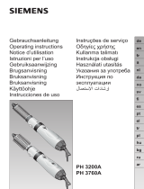 Siemens PH3200A Kullanım kılavuzu