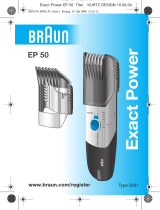 Braun EP50 Exact Power Kullanım kılavuzu