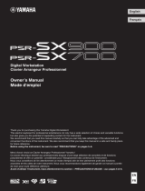 Yamaha PSR-SX700 El kitabı