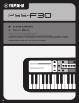 Yamaha PSS-F30 El kitabı