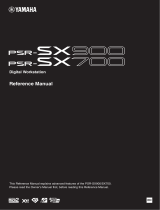 Yamaha PSR-SX700 Digital Workstation Kullanım kılavuzu